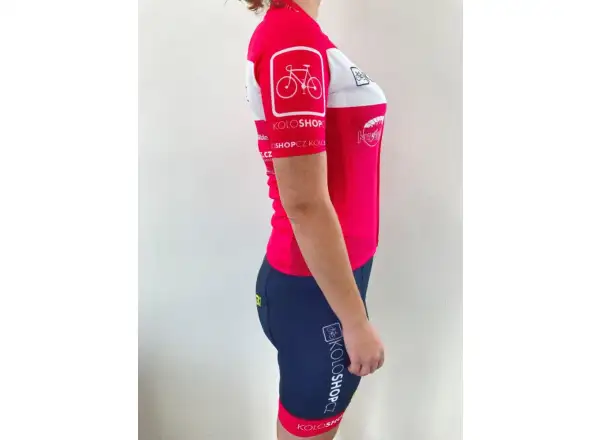 Alé Team Prime Koloshop LTD women's jersey short sleeve pink/white