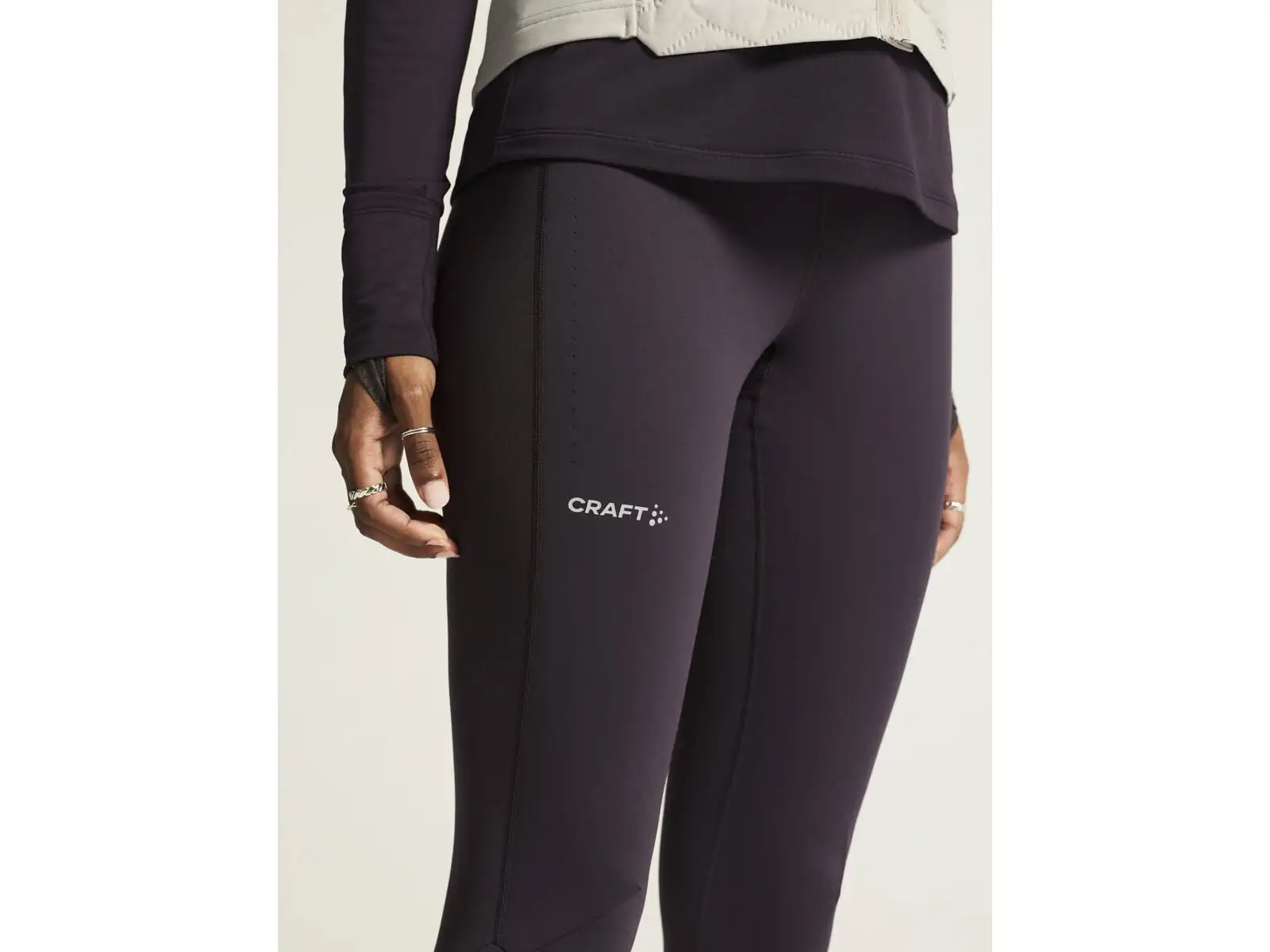 Craft ADV SubZ Wind women's running tights purple