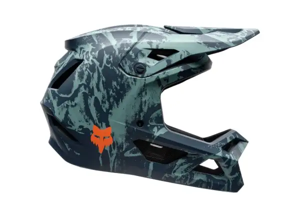 Fox Rampage Image Print kids helmet Arctic Blue