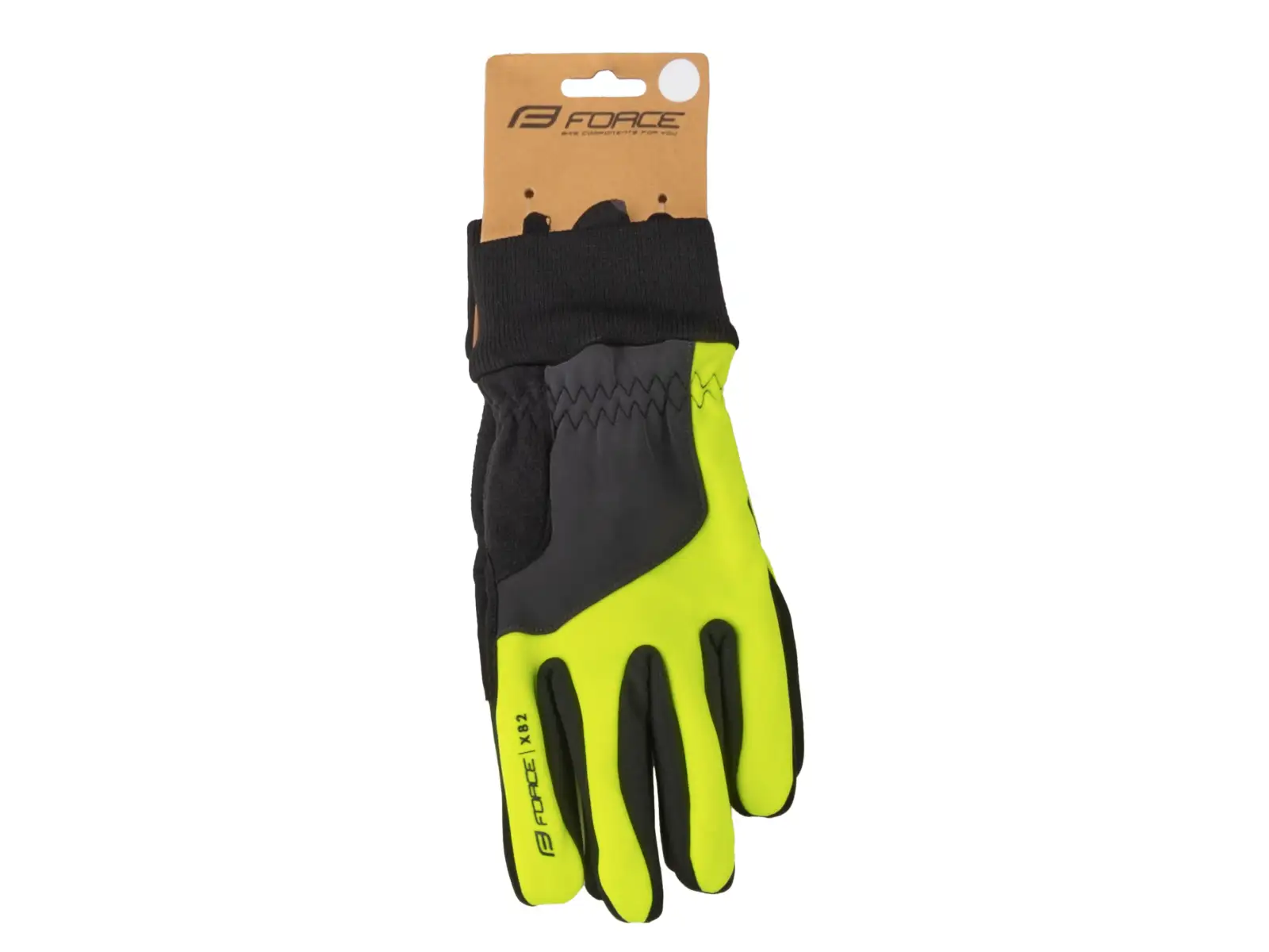 Force X82 winter cycling gloves Fluo