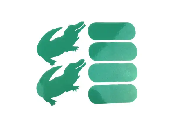 Shaman Racing reflective stickers crocodile set 6 pcs green