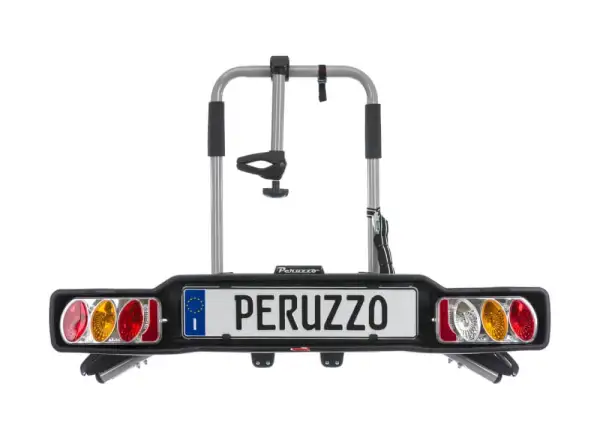 Peruzzo Parma carrier on towbar for 2 bikes Ash Grey