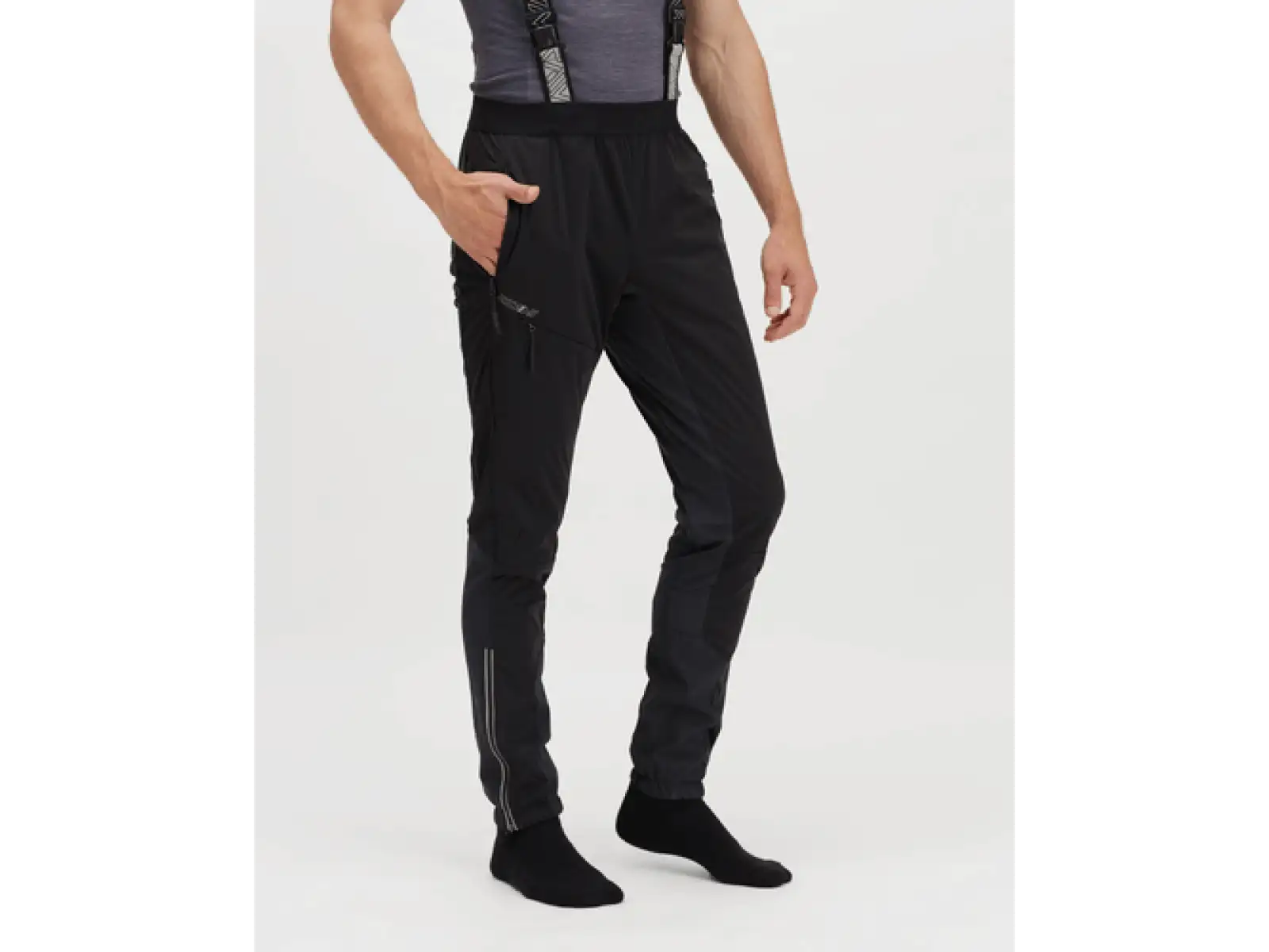 Silvini Alzaro men's pants with bib Black/Cloud