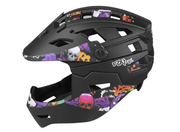 Etape Scudo kids helmet black/graphics matte