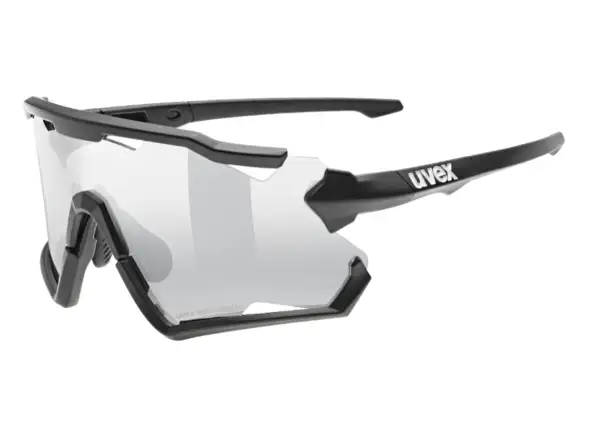 Uvex Sportstyle 228 Variomatic cycling glasses Black Mat/LTM. Silver