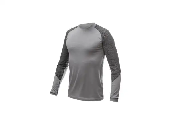Sensor Merino Impress men's long sleeve shirt Grey/Maori