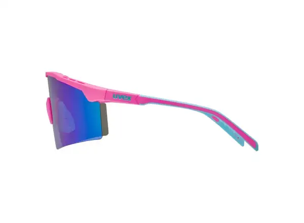 Uvex Flowline sunglasses Pink Matt/Mirror Blue