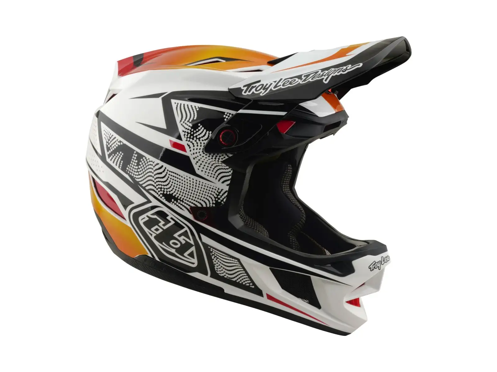 Troy Lee Designs D4 Composite MIPS helmet Lined up White