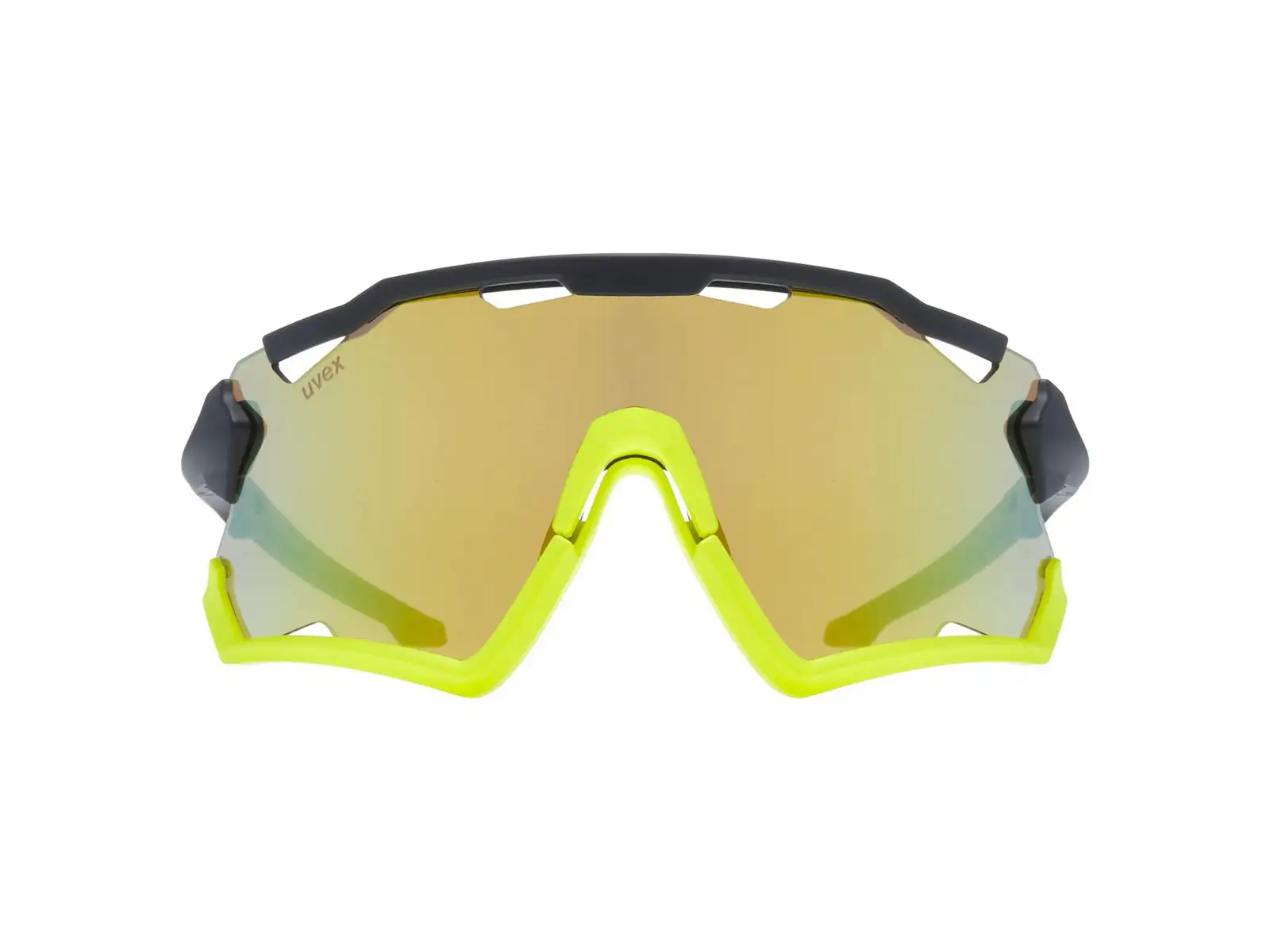 UVEX Sportstyle 228 glasses Black Lime Mat / Mirror Yellow (Cat. 3)