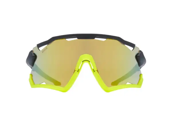 UVEX Sportstyle 228 glasses Black Lime Mat / Mirror Yellow (Cat. 3)