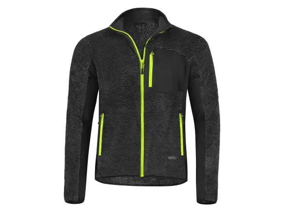 Etape Warmer men's sweatshirt anthracite/yellow fluo
