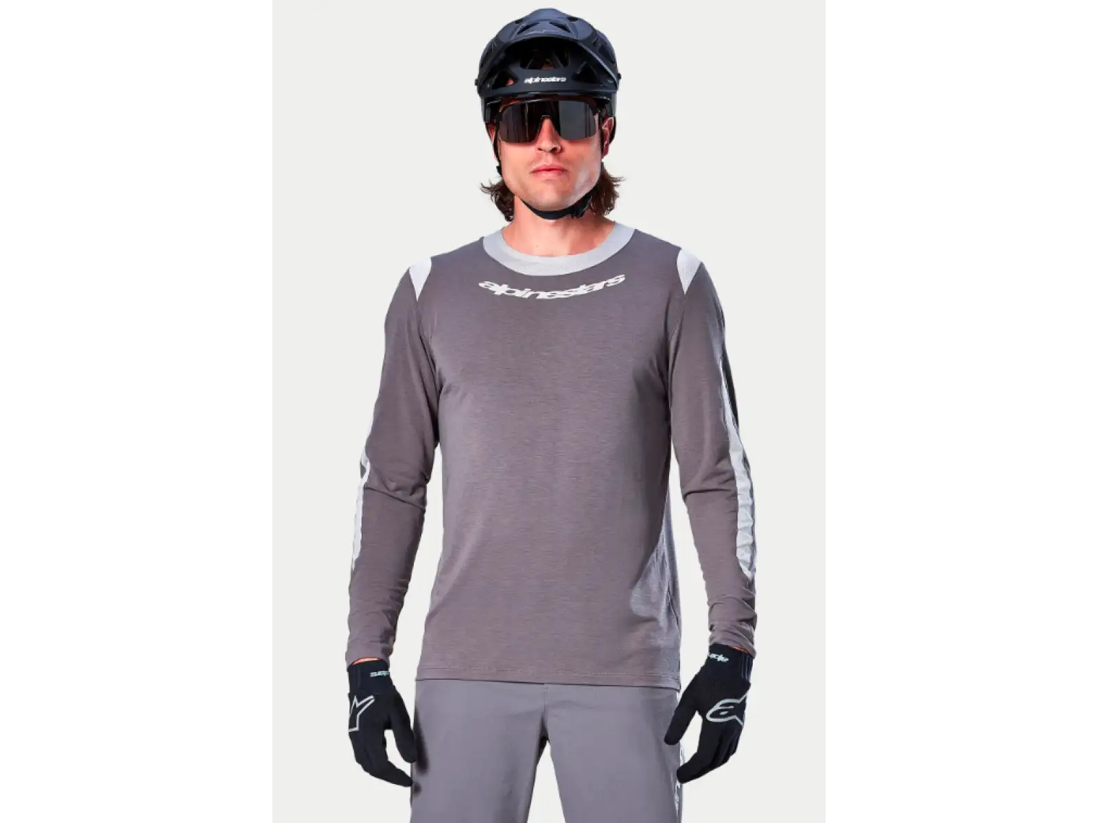 Alpinestars A-Dura Dri Wool men's jersey long sleeve Dark Grey