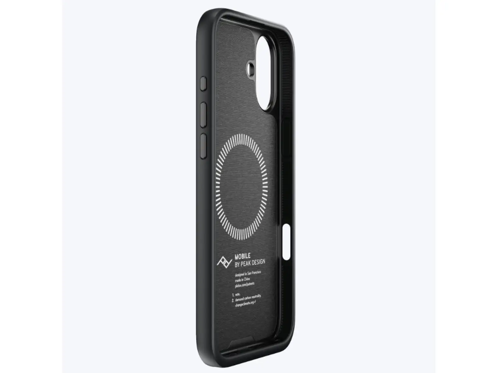Peak Design Mobile Everyday Fabric Case iPhone 16 Plus phone case Charcoal