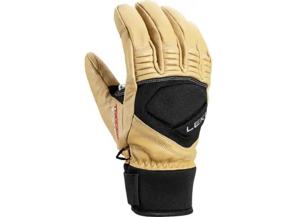Leki Copper 3D Pro ski gloves Tan/Black