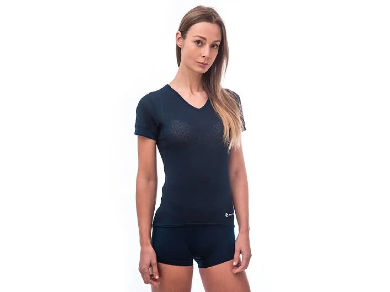 Sensor Coolmax Air women's shirt short sleeve Deep Blue