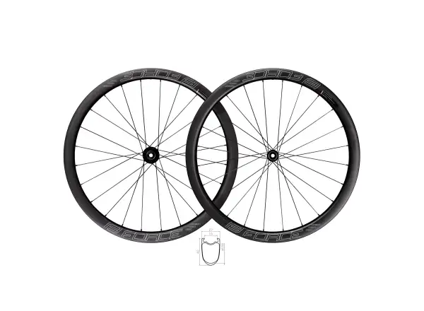 Force Team SP Carbon Disc road spoked wheels clincher