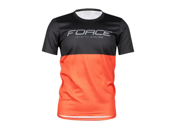 Force Kid MTB Cheery children's jersey short sleeve black/orange