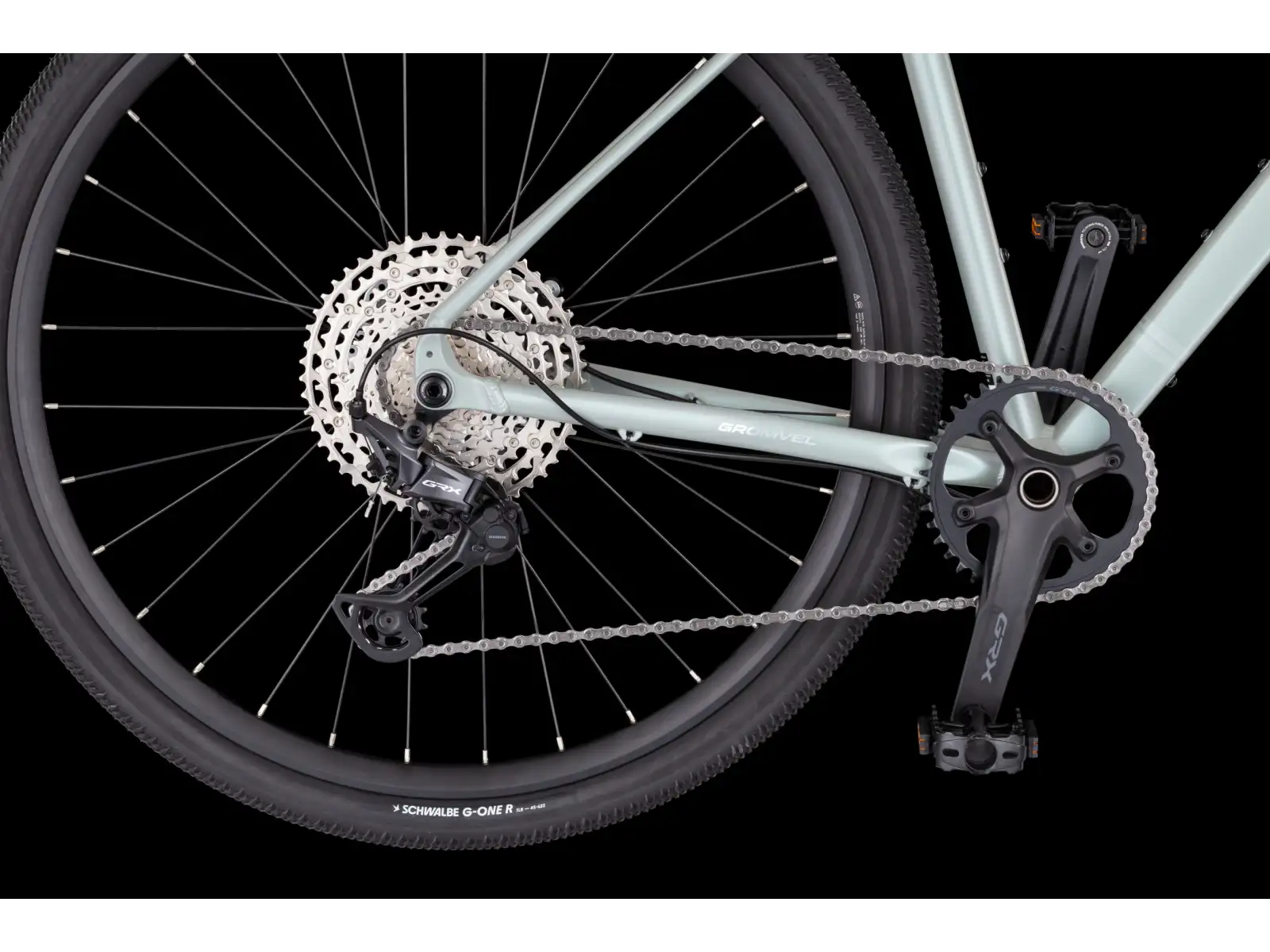 4Ever Gromvel Elite gravel bike Ghost pearl