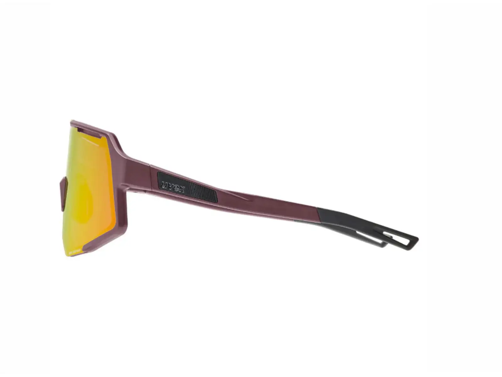 Uvex Sequenze CV cycling glasses Burgundy matt/Mirror Red