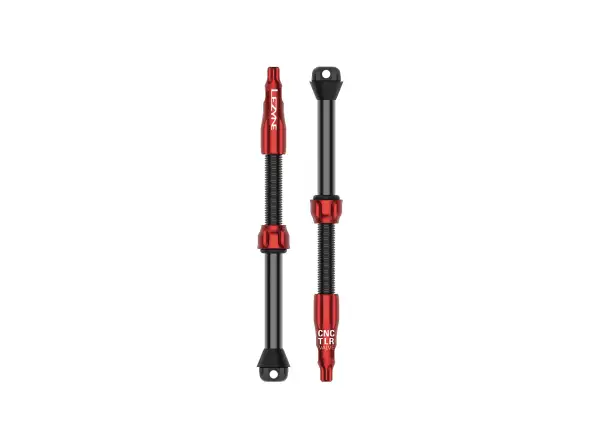 Lezyne CNC Pro tubeless valves 80mm Red