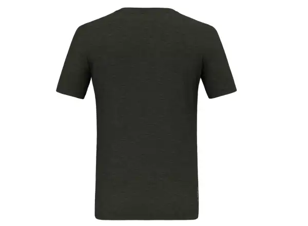 Salewa Eagle Minilogo Alpine Merino men's T-shirt short sleeve Olive Green