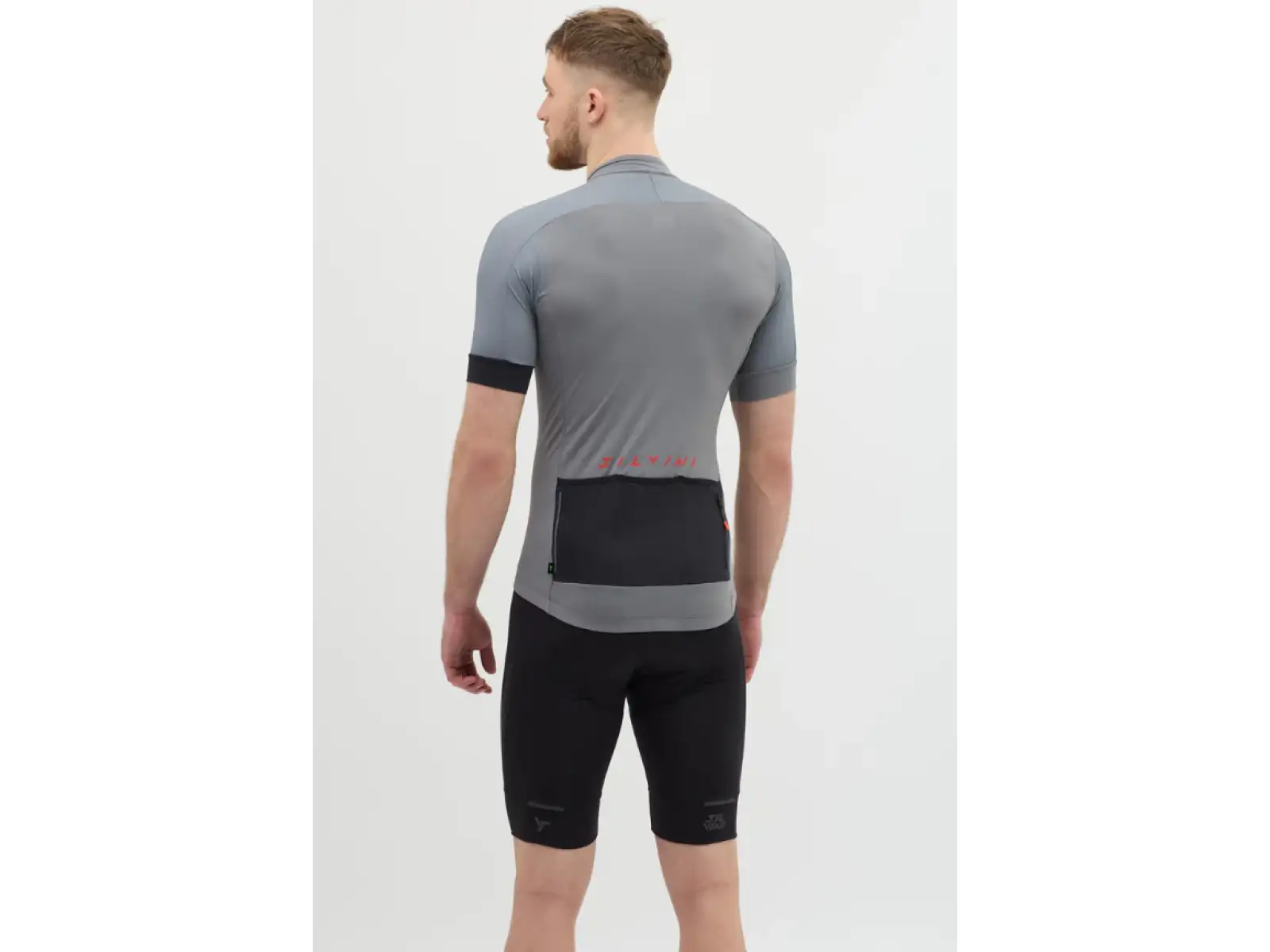 Silvini Carnio men's jersey short sleeve Grey/Black
