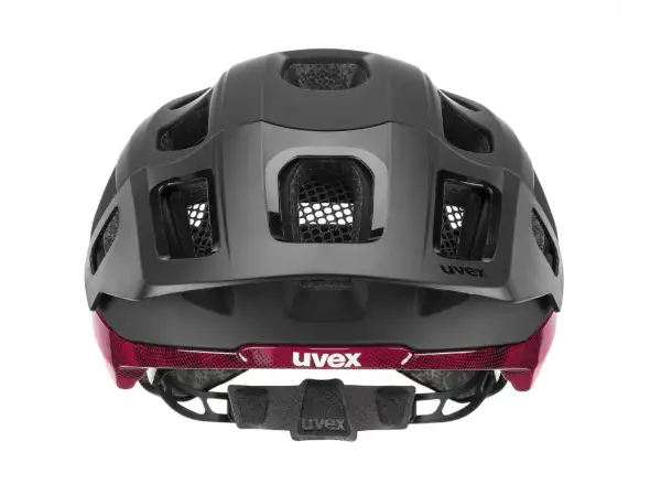 Uvex React MIPS MTB helmet Black/Ruby Red Matt