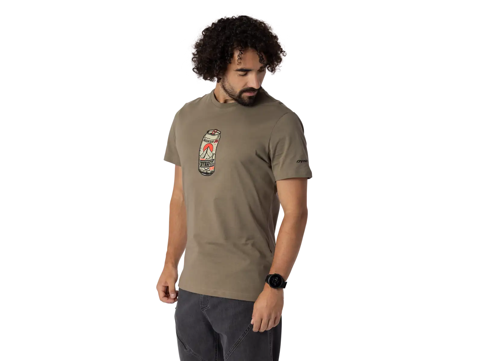 Dynafit Graphic Cotton men's T-shirt short sleeve Fallen Rock/Beer Can