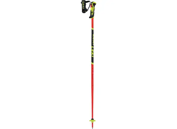 Leki WCR Lite SL 3D alpine poles fluorescent red/black/neon yellow