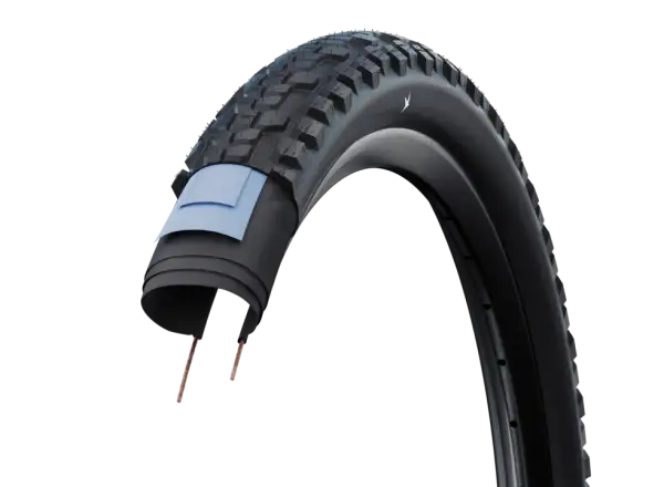 Schwalbe Hybrid JOHNNY WATTS E-50 TLR Addix Green Radial 29x2,35" MTB tire kevlar black