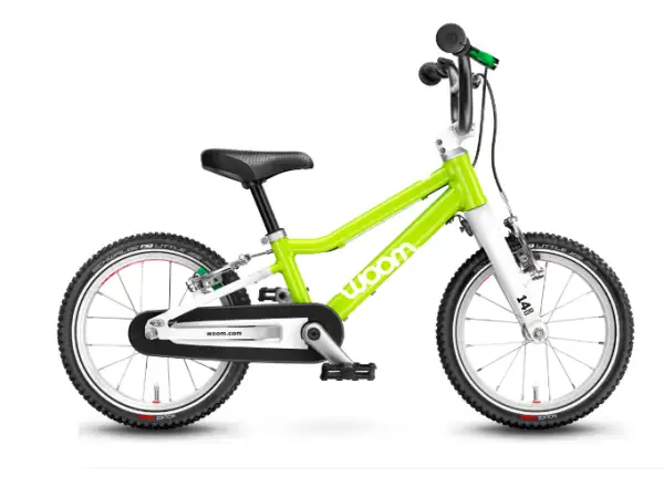 Woom 2 Lizard Lime 14 children's bike