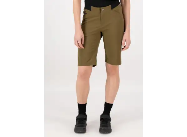 Mons Royale Diversion Merino Trail women's shorts Dark Olive