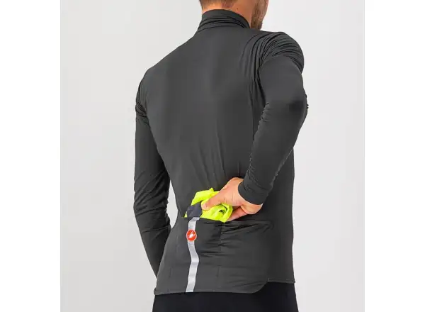 Castelli Squadra Stretch men's jacket light black/dark gray