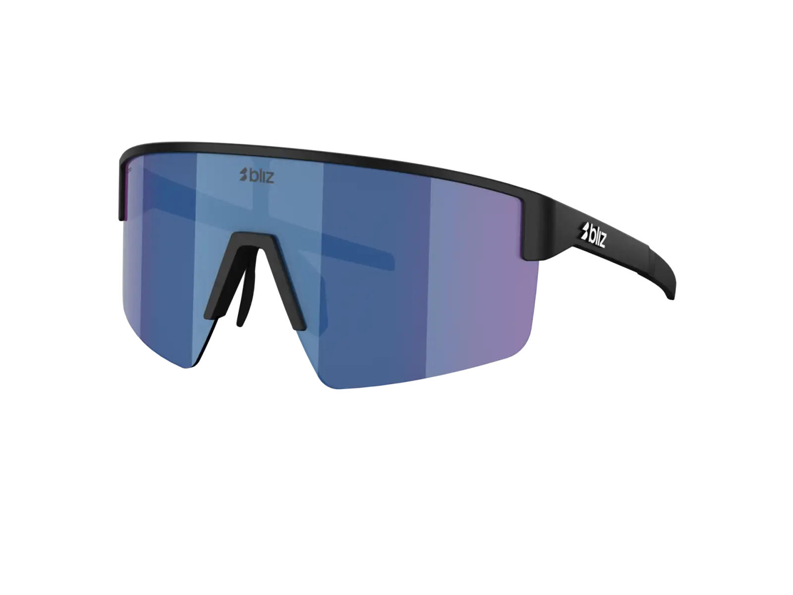 Bliz P004 sunglasses Matte Black/Grey Blue Mirror