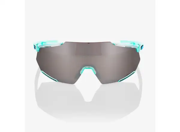 100% Racetrap 3.0 Glasses Polished Translucent Mint/HiPER Silver Mirror Lens