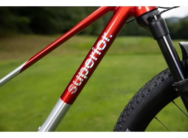 Superior TEAM 27.7 kids bike Gloss Brushed Alu / Red