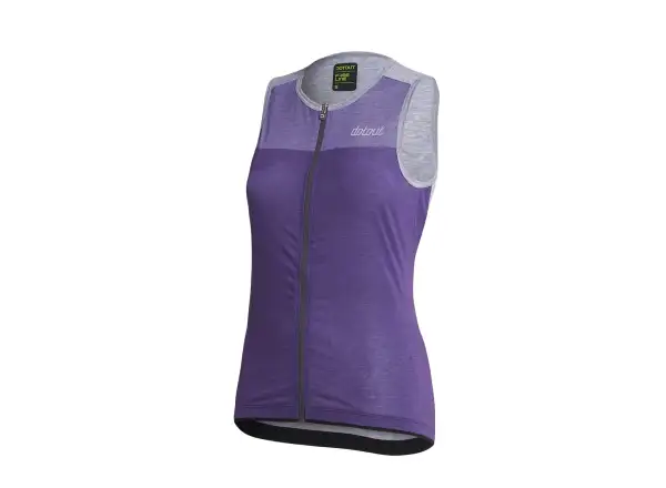 Dotout Glory women's jersey sleeveless  Violet/Melange Light Grey