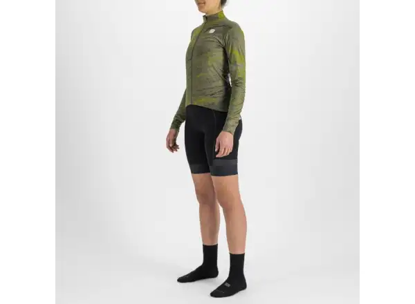 Sportful Cliff Supergiara Thermal women's jersey long sleeve beetle guacamole black