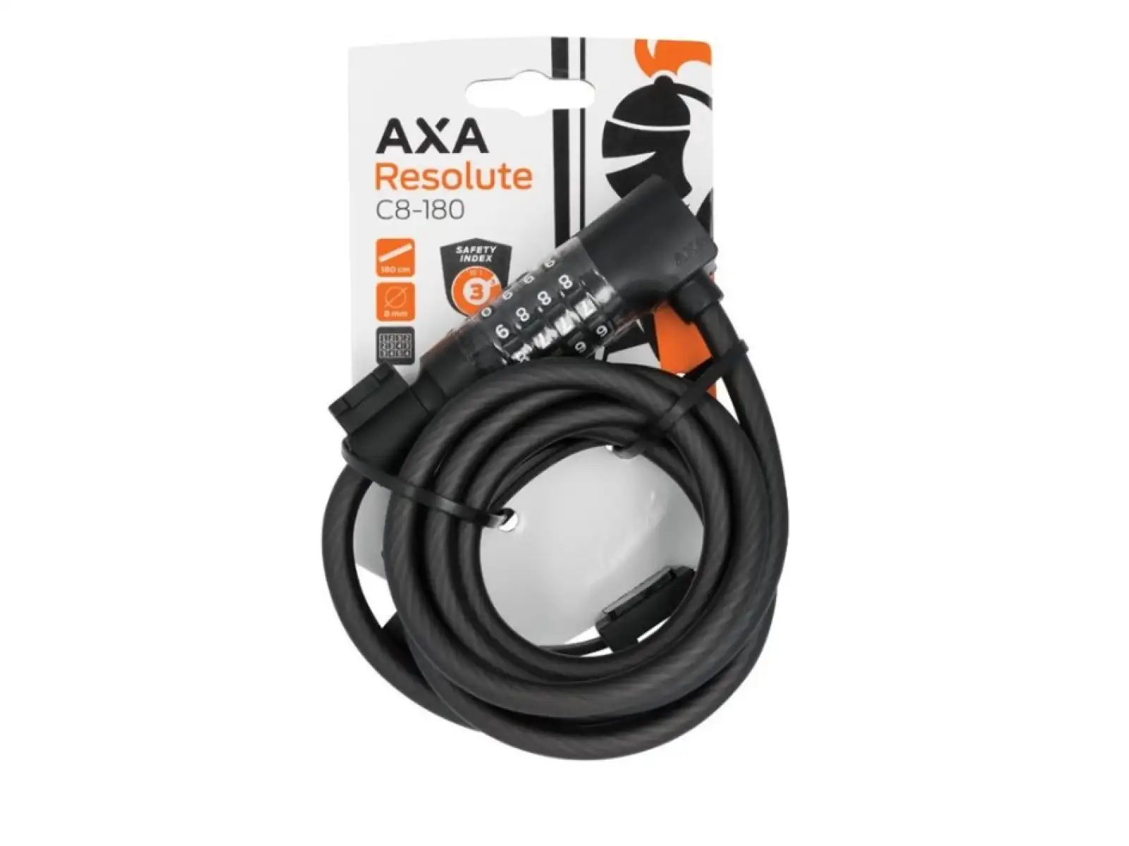 AXA Cable Resolute Code 180/8 cable lock black