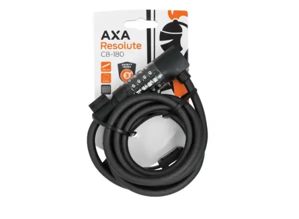 AXA Cable Resolute Code 180/8 cable lock black