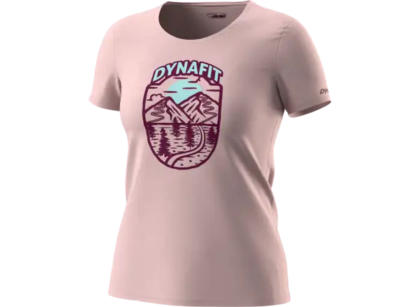 Dynafit Graphic Cotton women's t-shirt Pale Rose/Horizon