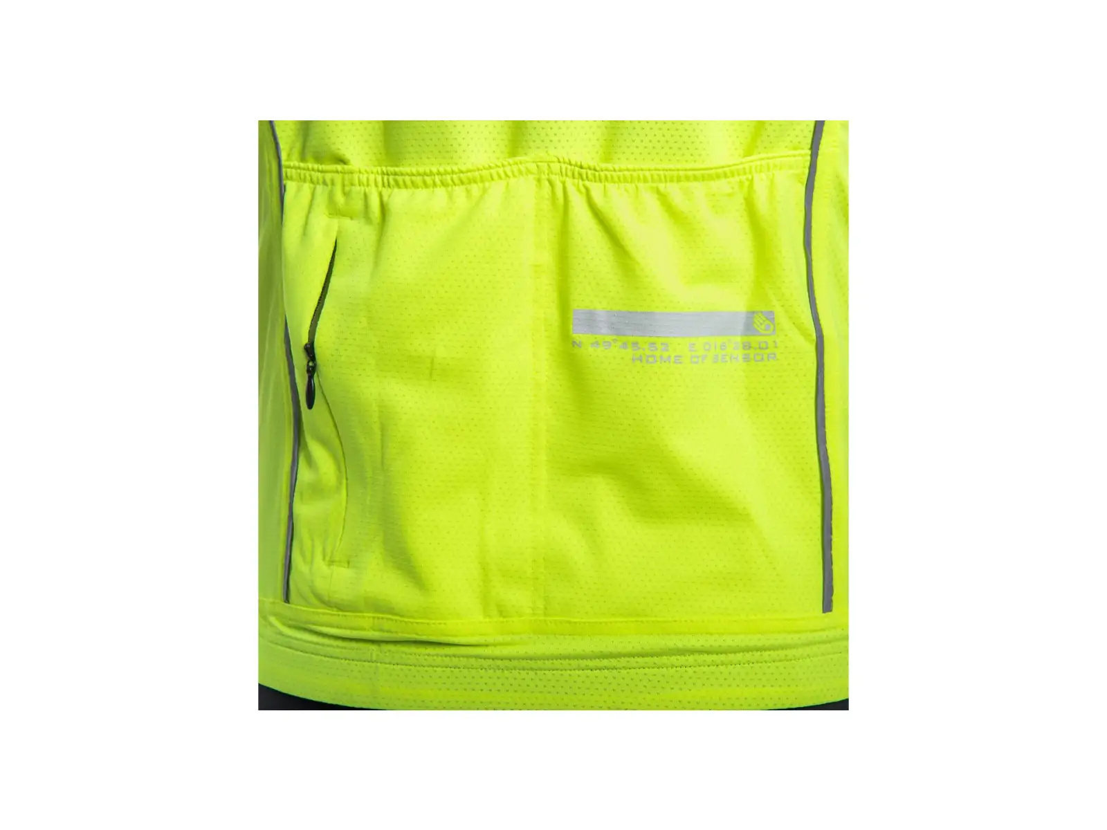 Sensor Cyklo Motion men's jersey short sleeve Neon Yellow/grey