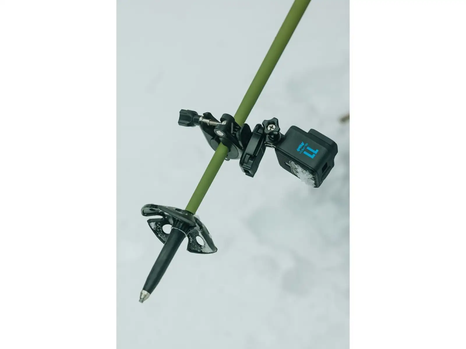 GoPro camera mount on handlebars