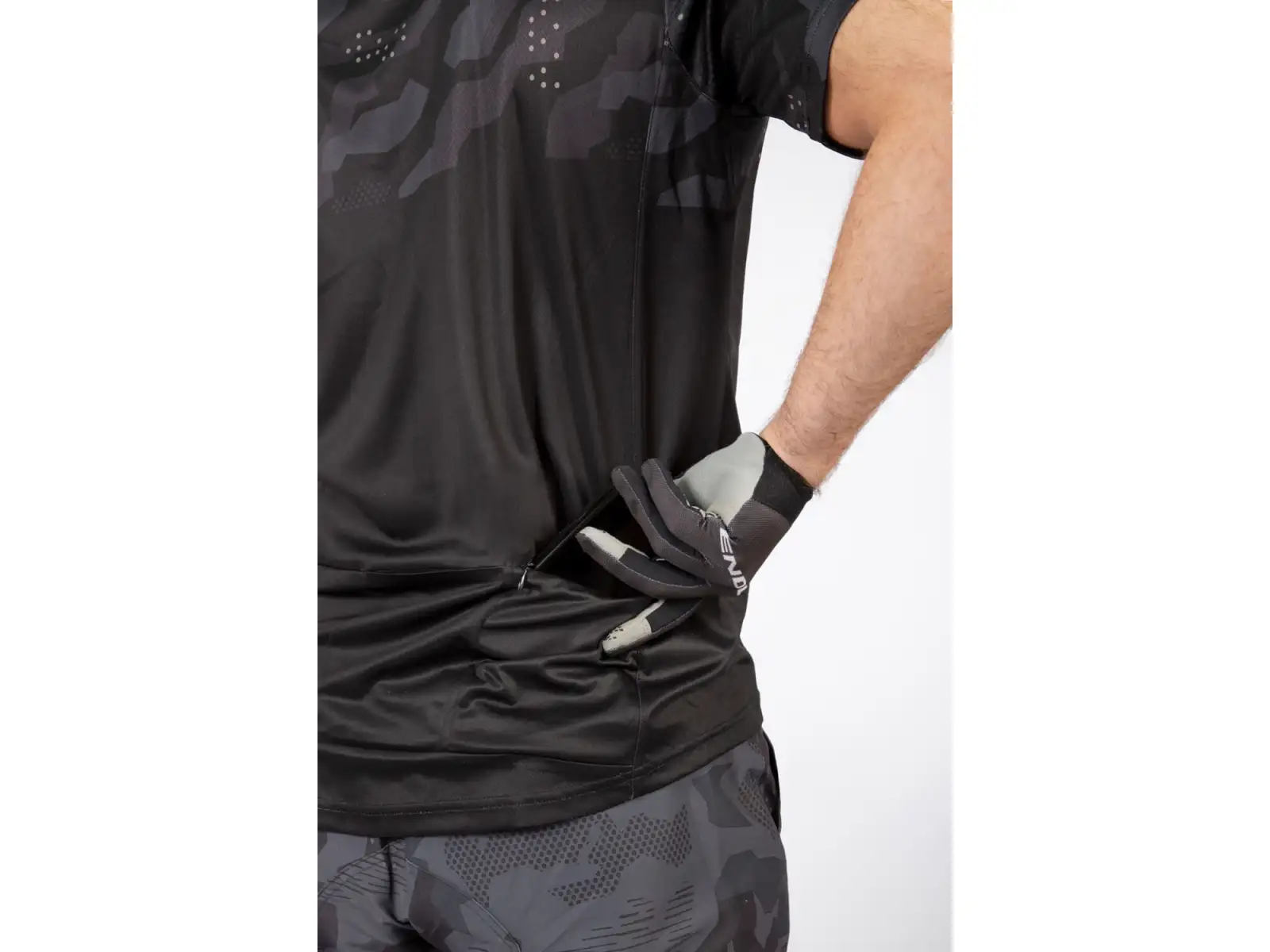 Endura Hummvee Ray S/S men's jersey short sleeve Black