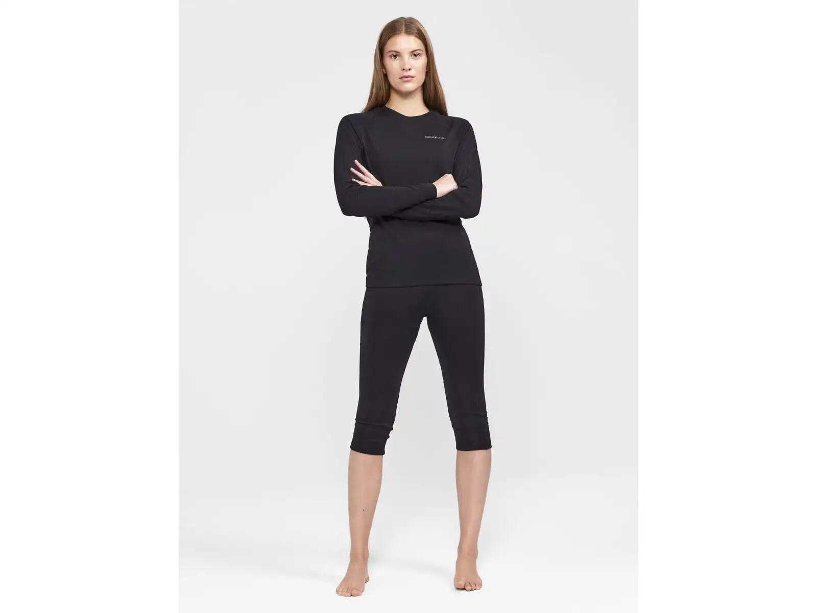 Craft ADV Wool Merino women's base 3/4 pants black