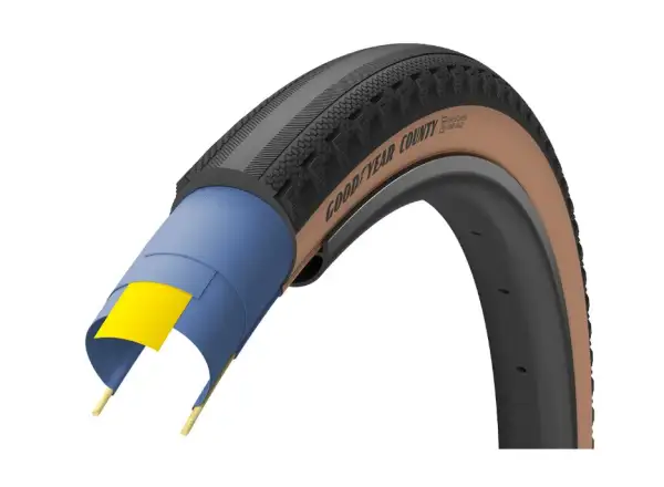 Goodyear County Ultimate Tubeless Complete 35-622 gravel tire kevlar black/tan