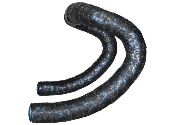 Supacaz Super Sticky Kush Splat tape Blue Refractor/Blue plugs