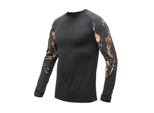 Sensor Merino Impress men's long sleeve shirt black/cosmos
