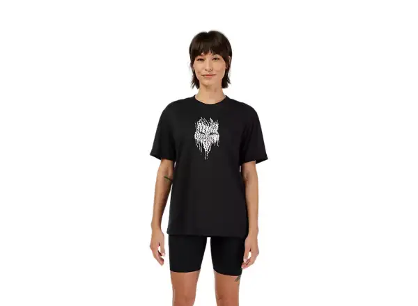 Fox Bark Tech women's t-shirt short sleeve Black