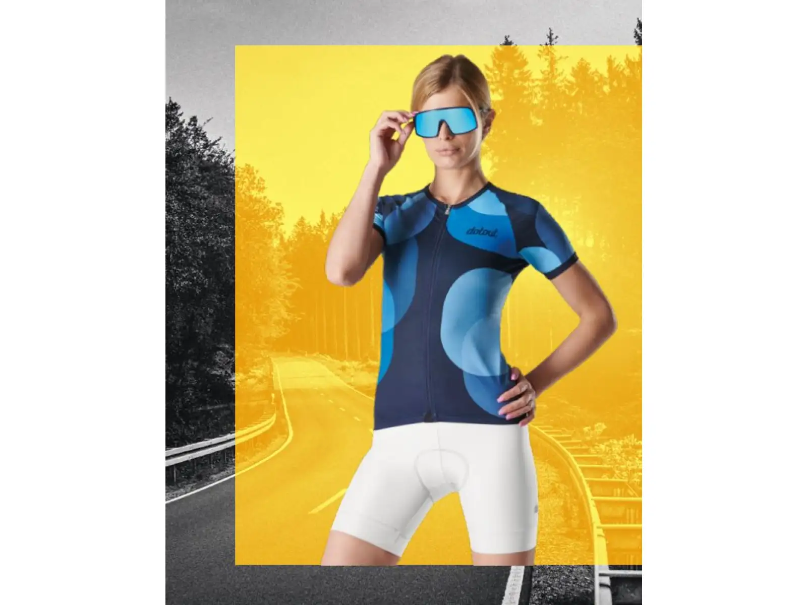 Dotout Camou women's jersey short sleeve Blue